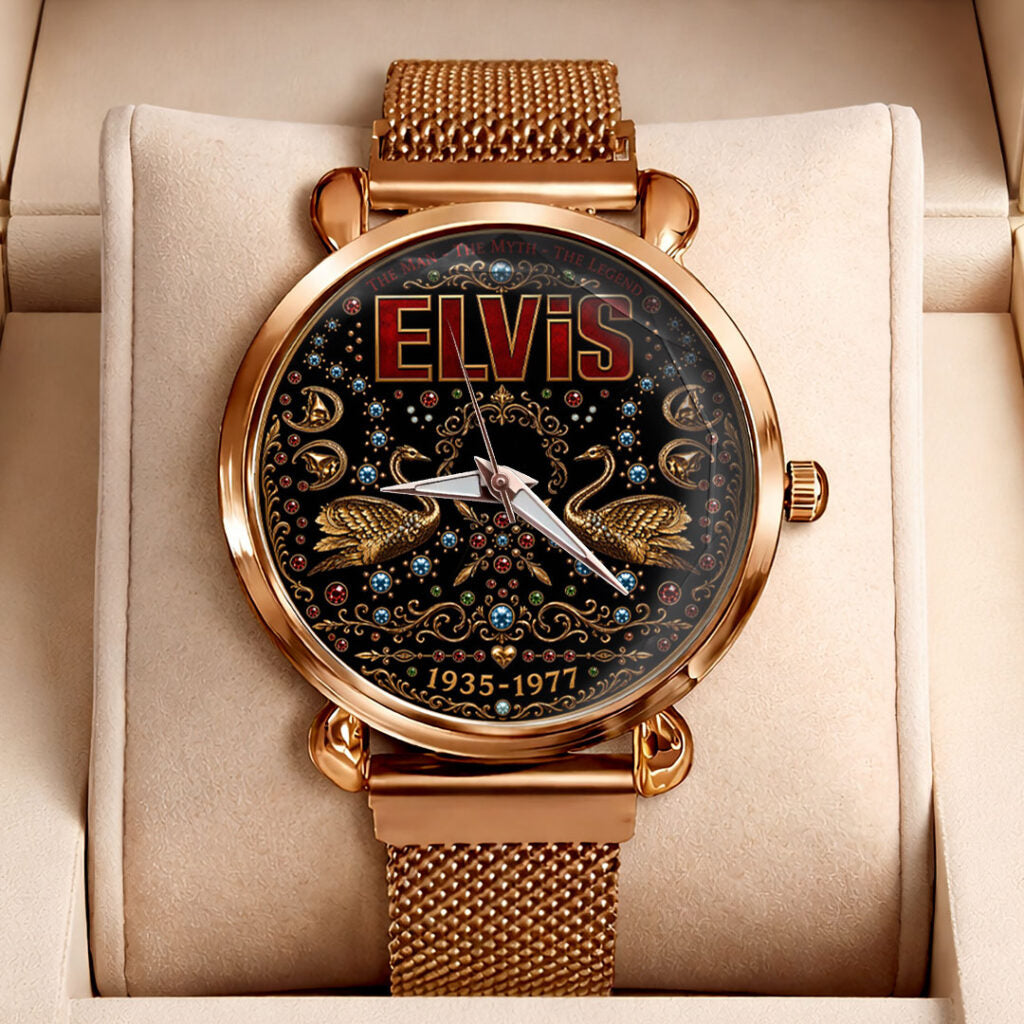 Elvis Presley Mesh Strap Quartz Watch - TMTHU8538