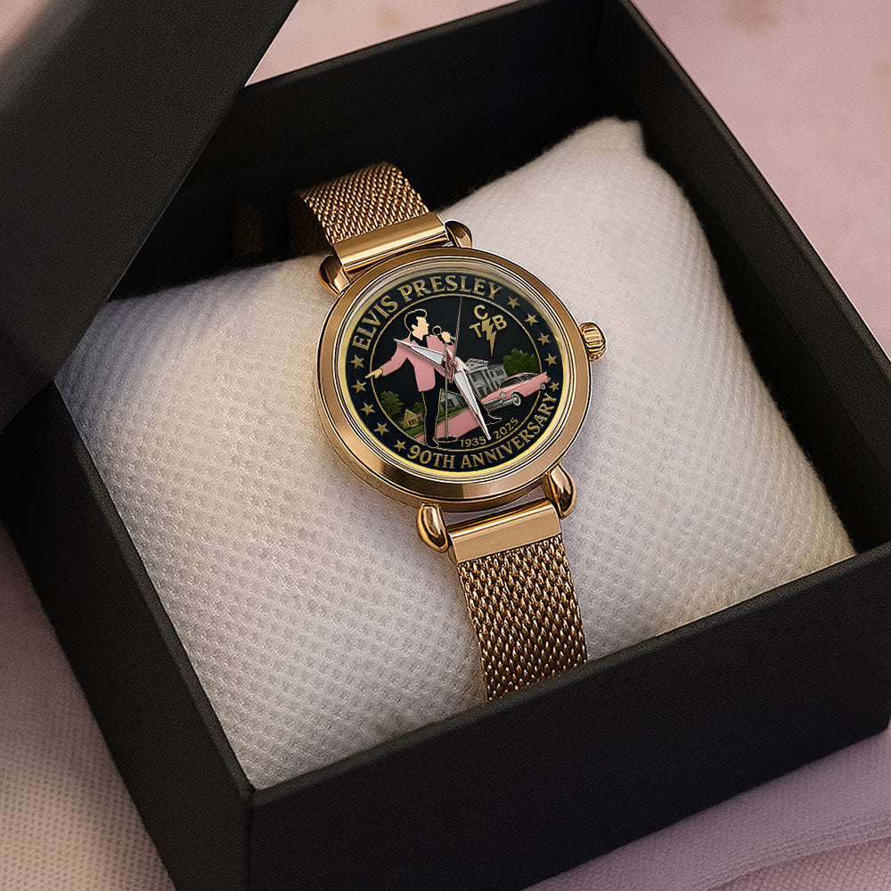 Elvis Presley Mesh Strap Quartz Watch - MAITM12696