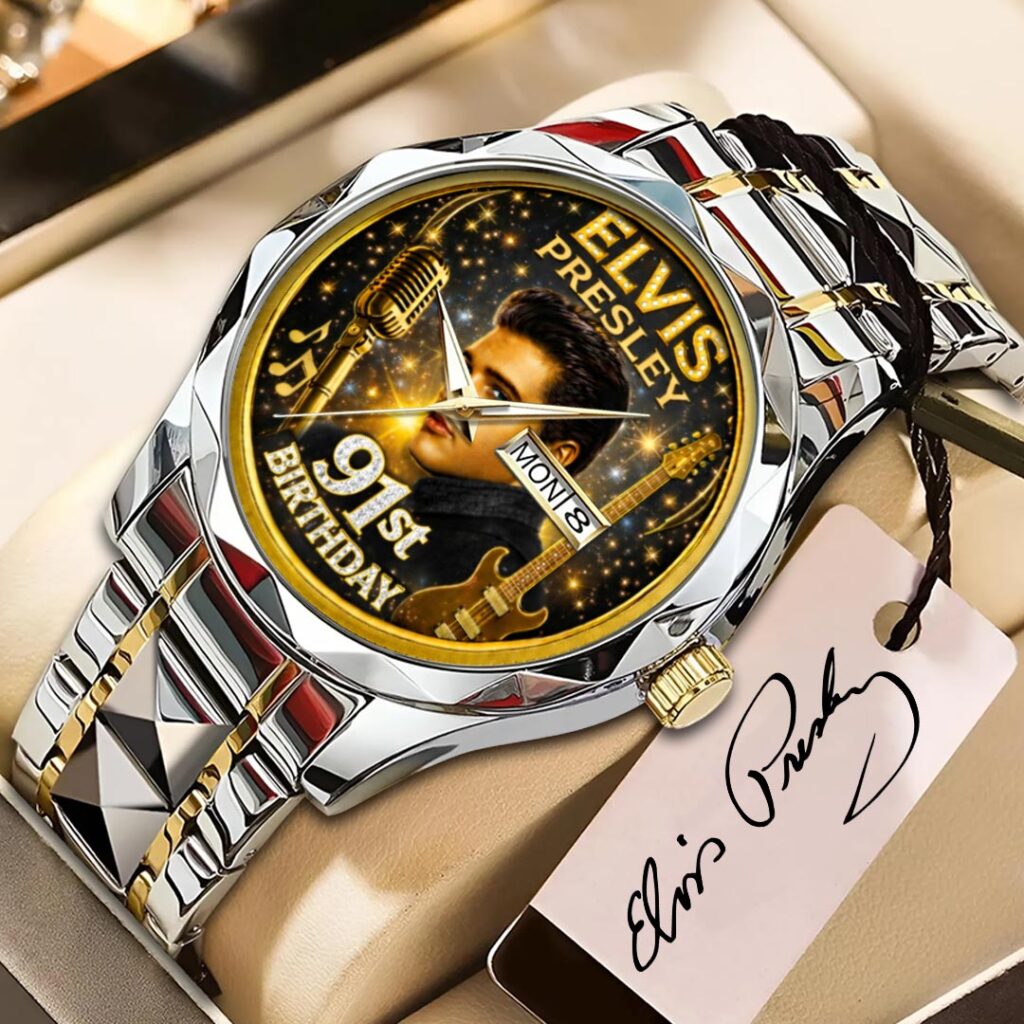 Elvis Presley 91st Anniversary Alloy Luxury Quartz Watch - HOATT15951