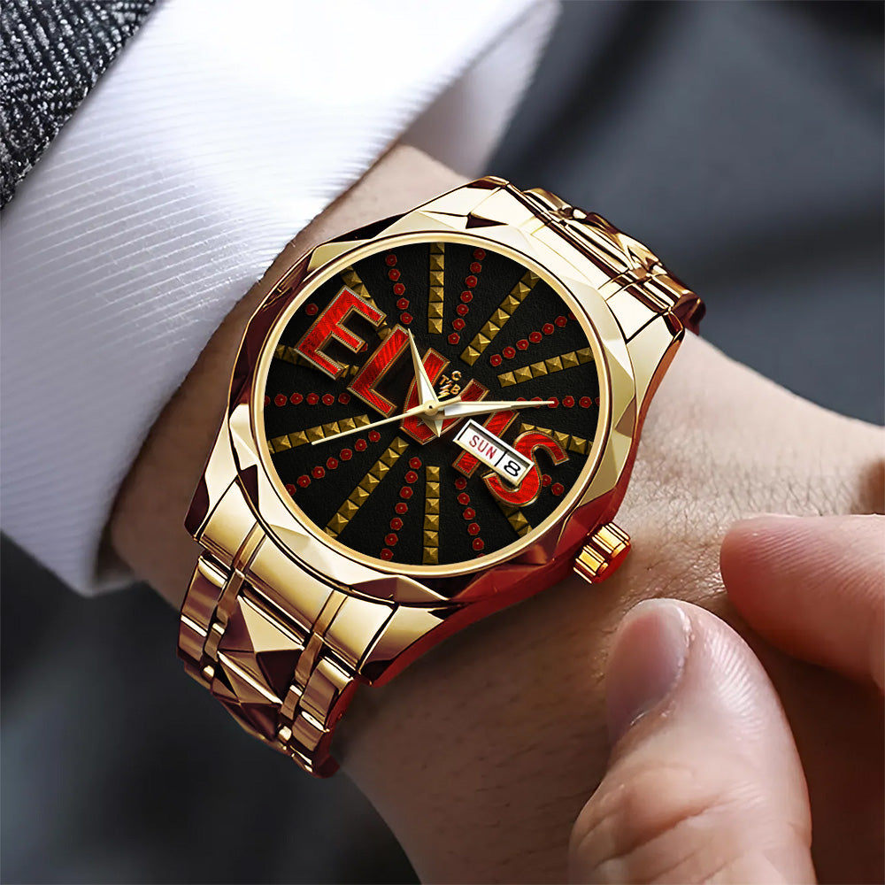 Elvis Presley Alloy Luxury Quartz Watch - GNE4269