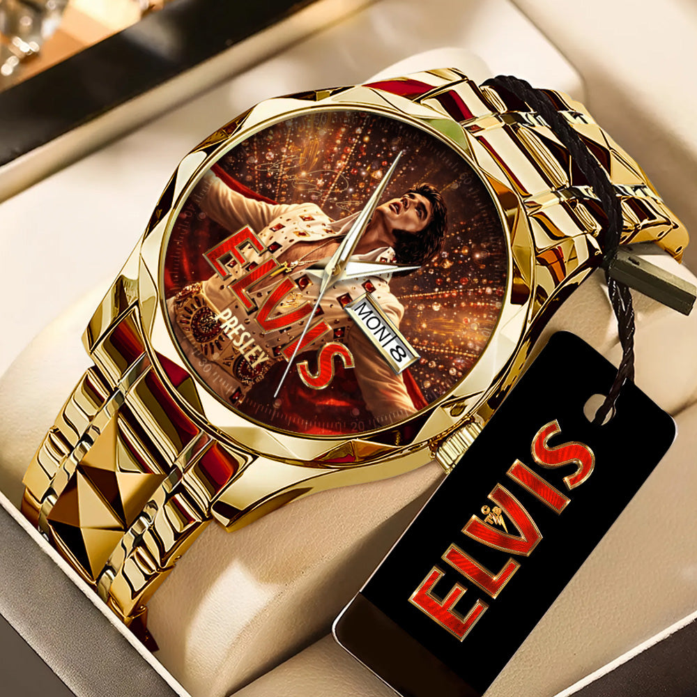Elvis Presley Alloy Luxury Quartz Watch - GNE5608
