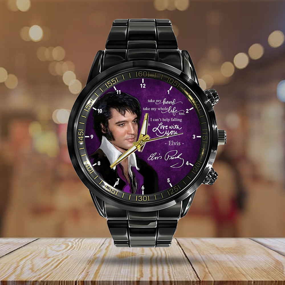 Elvis Presley Black Stainless Steel Watch - HOATT 5189