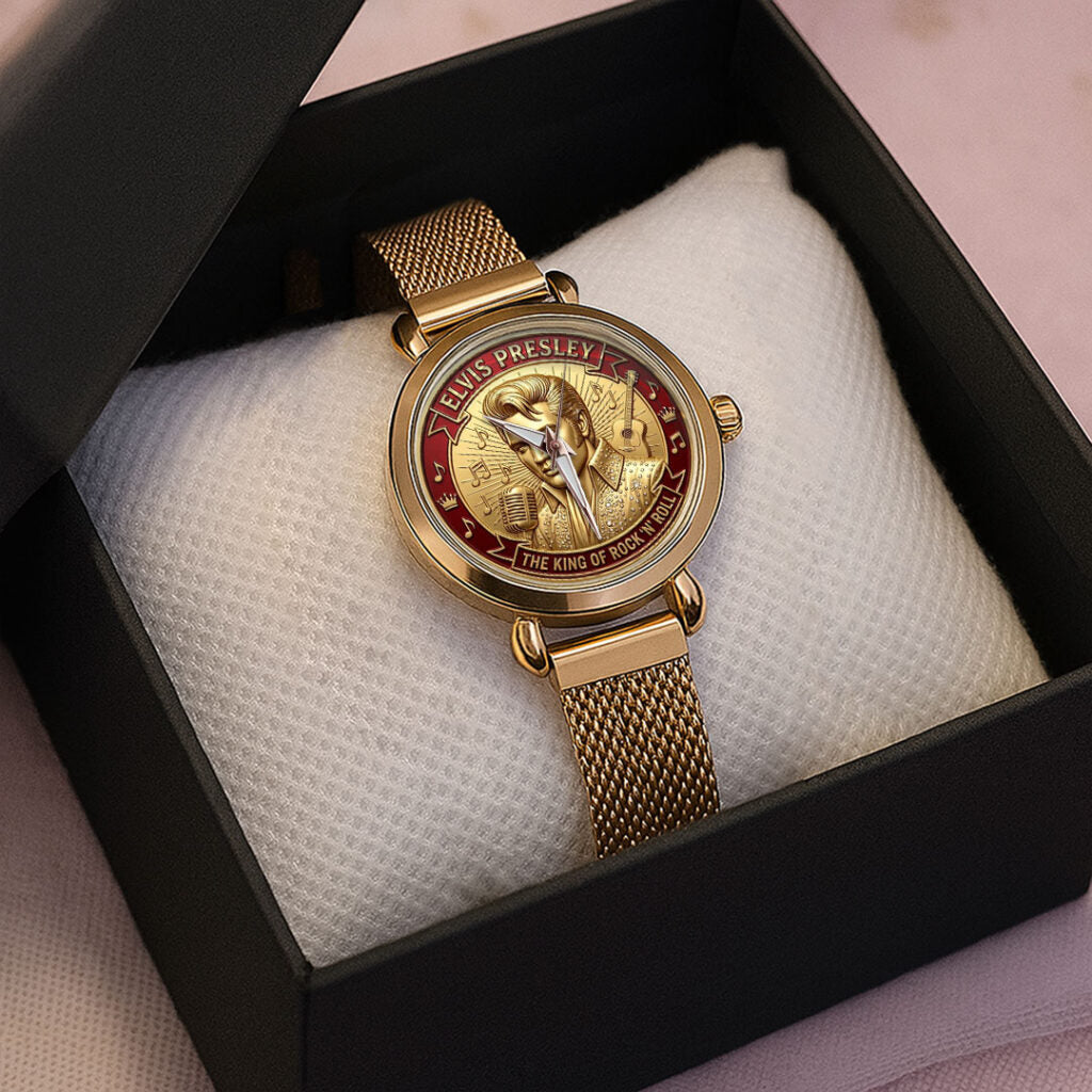 Elvis Presley Mesh Strap Quartz Watch - TMTHU4468