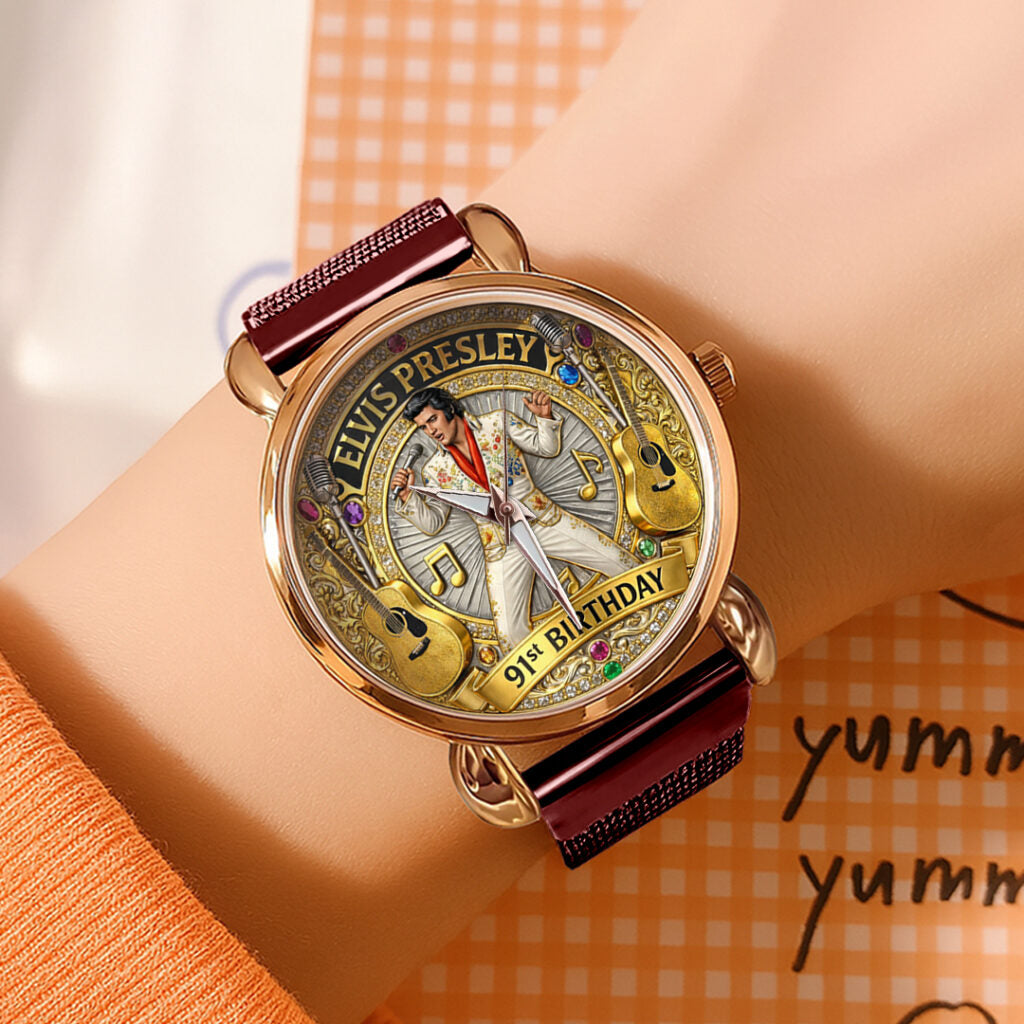 Elvis Presley Mesh Strap Quartz Watch - HOATT16481