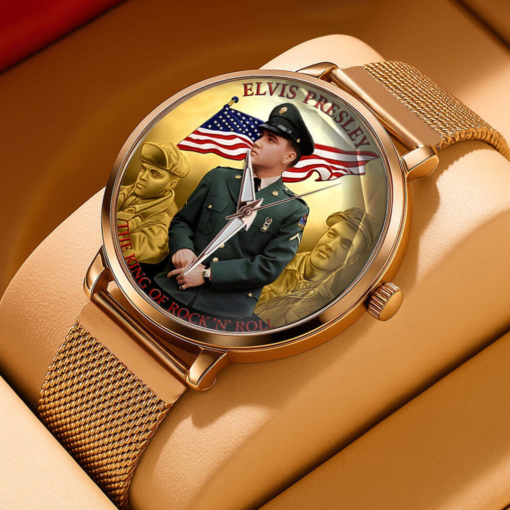 Elvis Presley Mesh Strap Quartz Watch - TMTHU3269