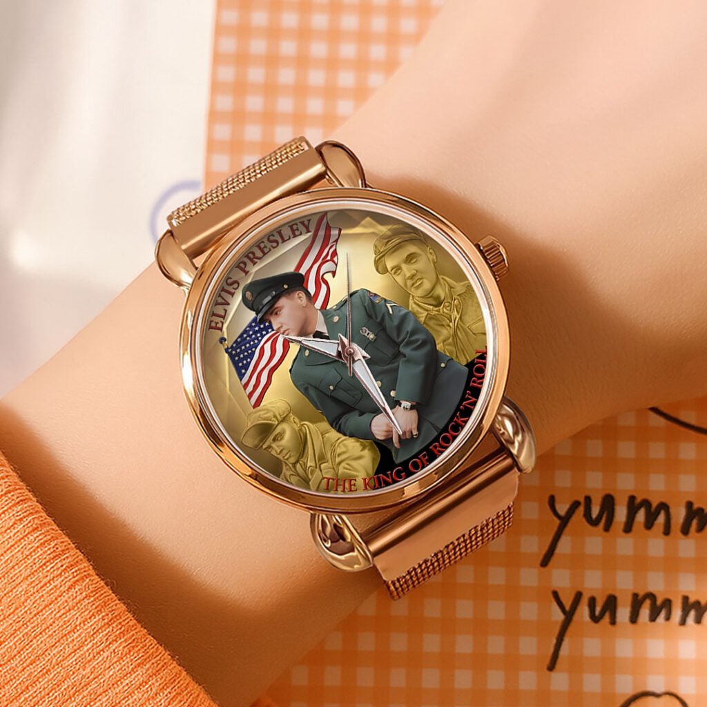 Elvis Presley Mesh Strap Quartz Watch - TMTHU3269