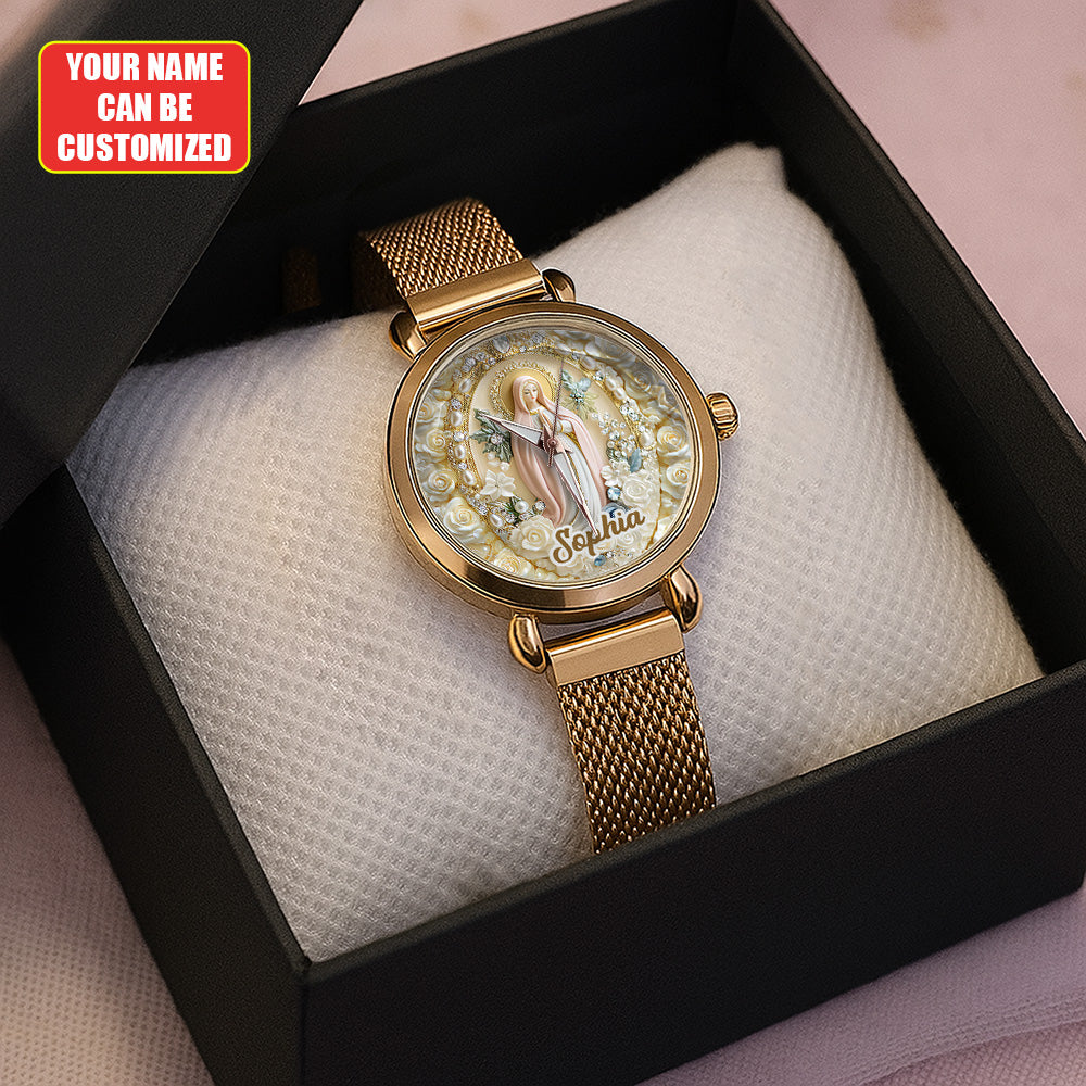 Personalized Eternal Faith Mesh Strap Quartz Watch - TANTN15407