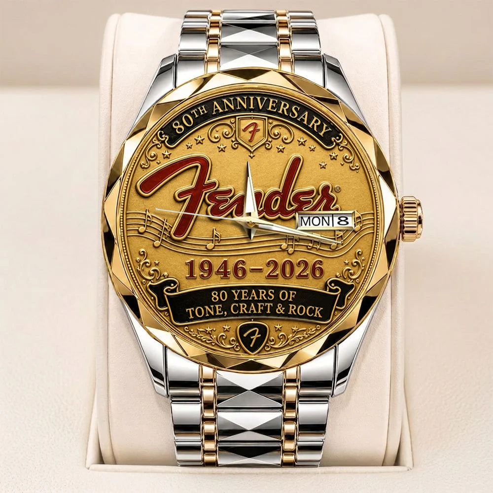 Fender 80th Anniversary Alloy Luxury Quartz Watch - TANTN24917