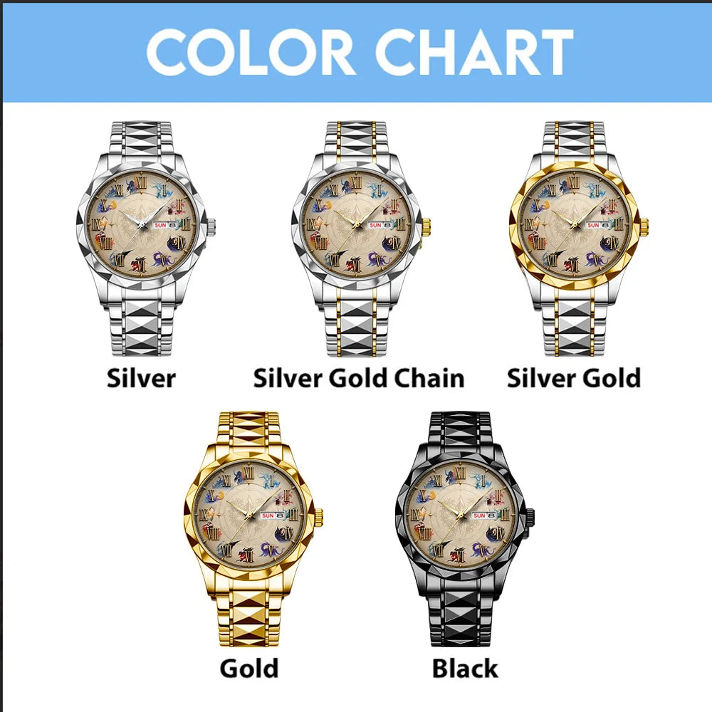 Final Fantasy Alloy Luxury Quartz Watch - GNE8383