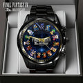 Final Fantasy IV 35th Anniversary Black Stainless Steel Watch - GNE7737