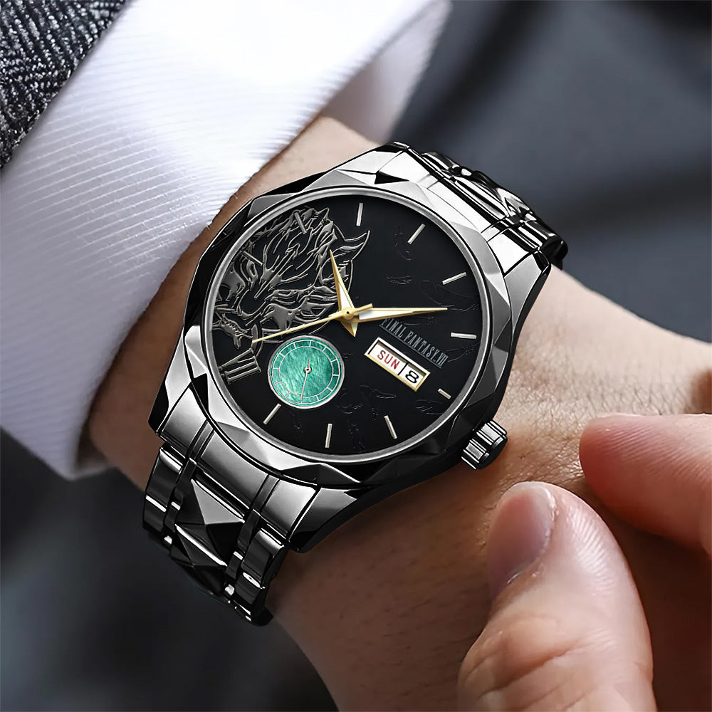Final Fantasy VII x Cloud Strife Alloy Luxury Quartz Watch - GNE6524