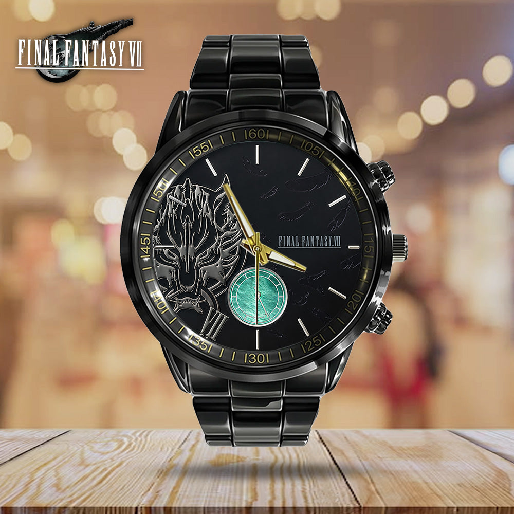 Final Fantasy VII x Cloud Strife Black Stainless Steel Watch - GNE6525