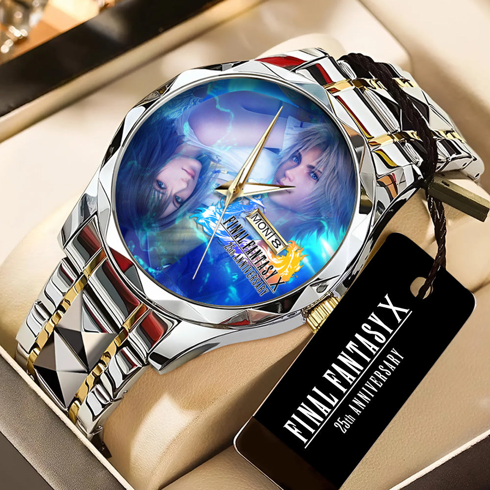 Final Fantasy X 25th Anniversary Alloy Luxury Quartz Watch - GNE6861