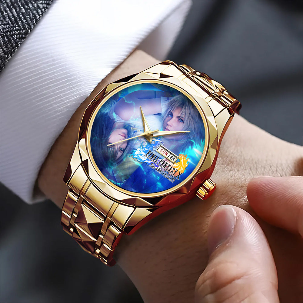Final Fantasy X 25th Anniversary Alloy Luxury Quartz Watch - GNE6861