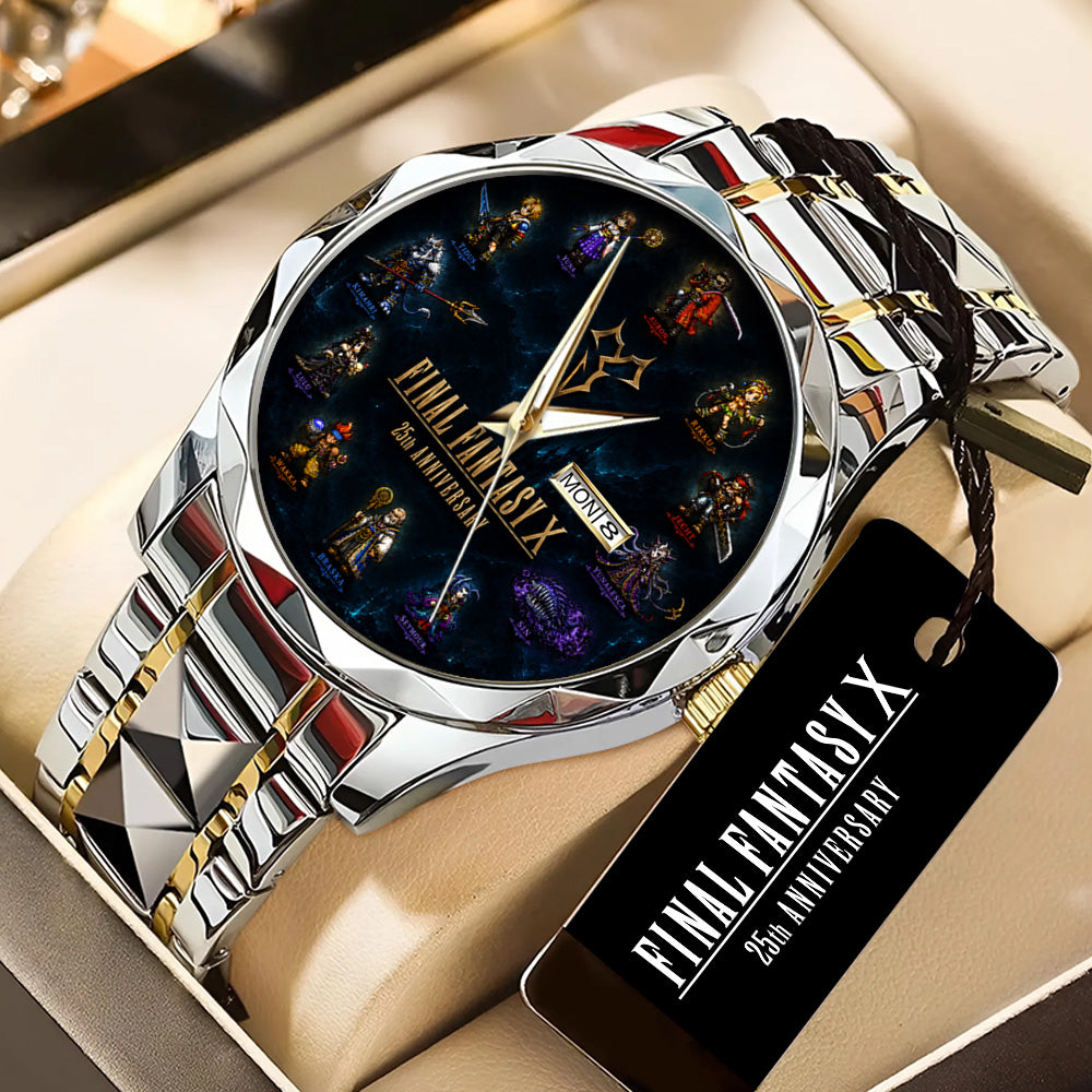 Final Fantasy X 25th Anniversary Alloy Luxury Quartz Watch - GNE7851