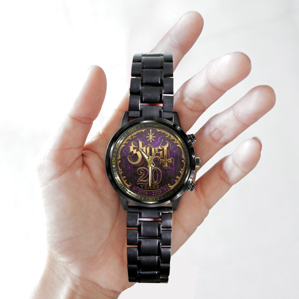 Ghost Band 20th Anniversary Black Stainless Steel Watch - TANTN24531