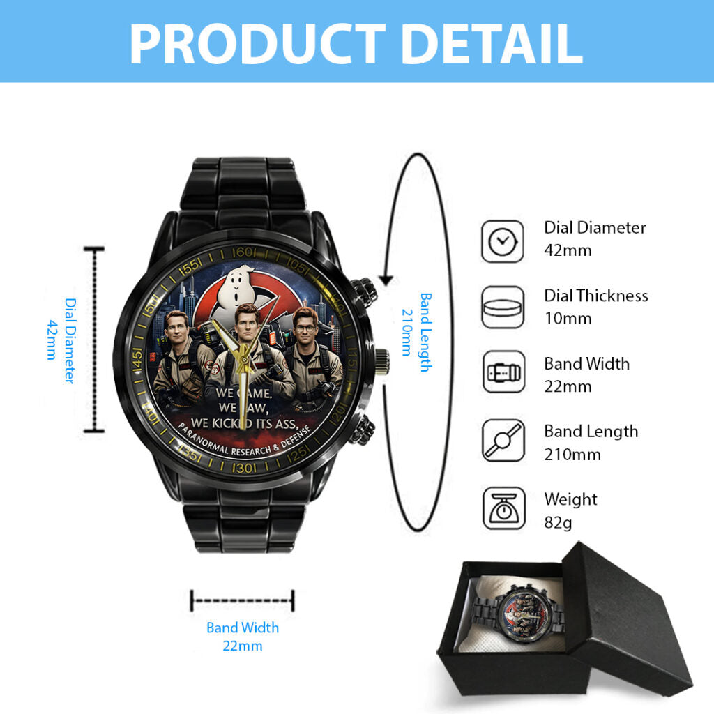 Ghostbusters Black Stainless Steel Watch - TANTN19974