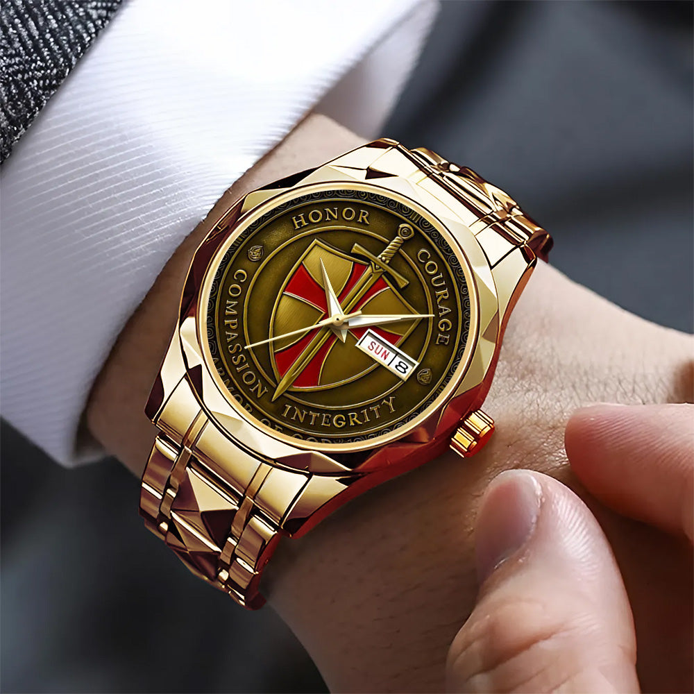 God Is Good Alloy Luxury Quartz Watch - TANTN 15329