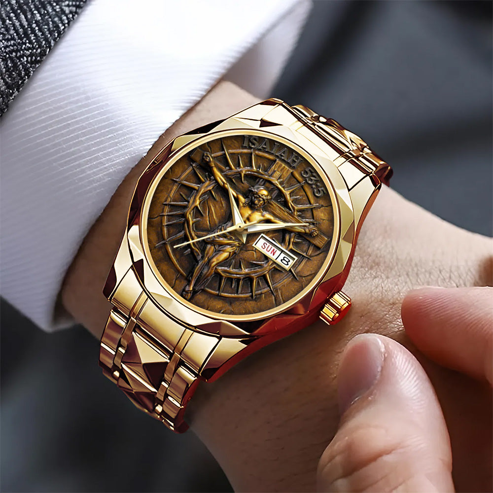 God Is Good Alloy Luxury Quartz Watch - TANTN15385