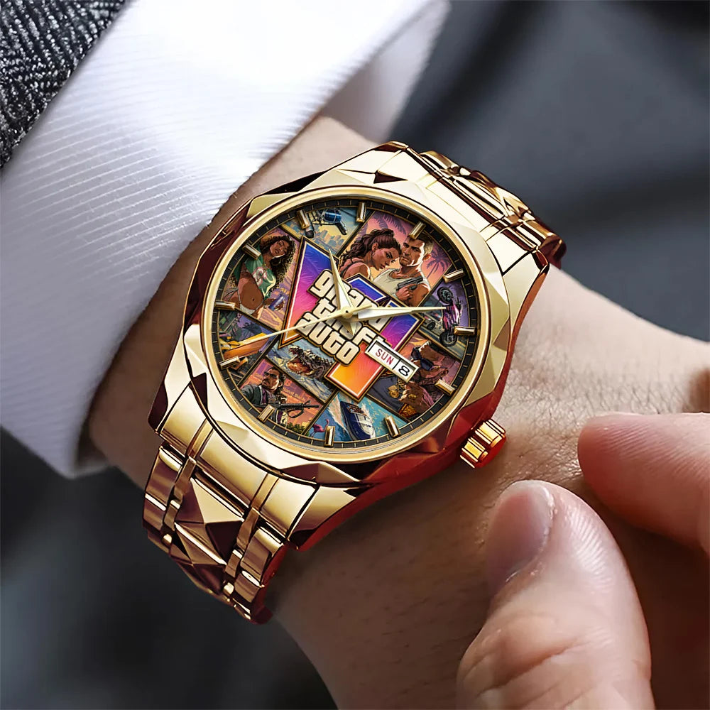 Grand Theft Auto VI Alloy Luxury Quartz Watch - GNE8378