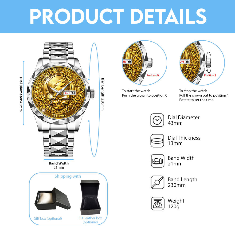 Grateful Dead Alloy Luxury Quartz Watch - MAITM14707
