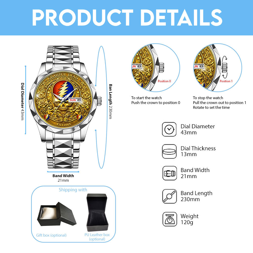 Grateful Dead Alloy Luxury Quartz Watch - MAITM14708