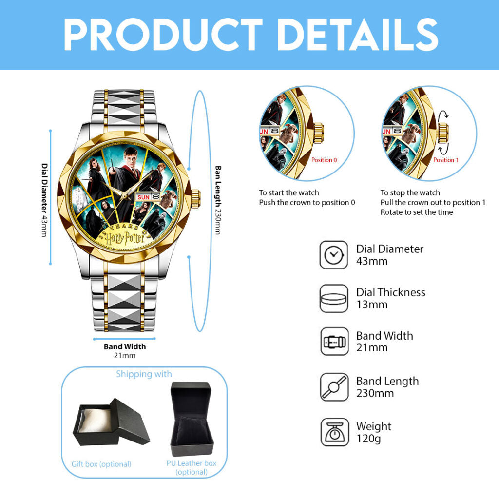 Harry Potter 25th Anniversary Alloy Luxury Quartz Watch - HOATT16249