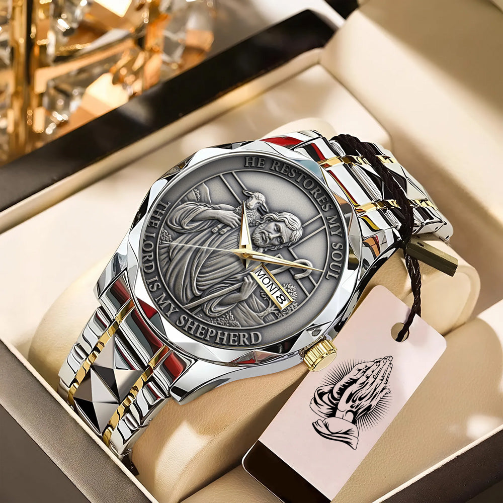 He Restores My Soul Alloy Luxury Quartz Watch - TANTN17417