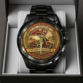 Indian Motorcycle 125th Anniversary Black Stainless Steel Watch - TANTN21660
