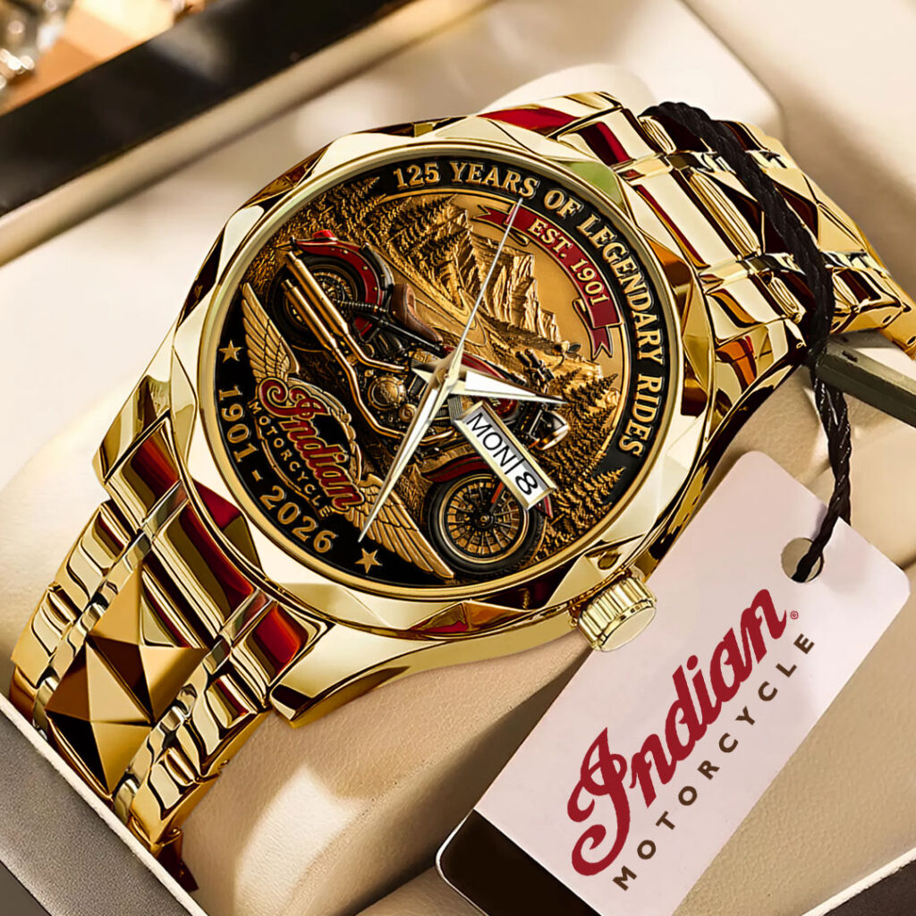 Indian Motorcycle 125th Anniversary Alloy Luxury Quartz Watch - TMTHU8097