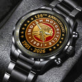 Indian Motorcycle 125th Anniversary Black Stainless Steel Watch - TMTHU8096