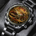 Indian Motorcycle 125th Anniversary Black Stainless Steel Watch - TMTHU8098