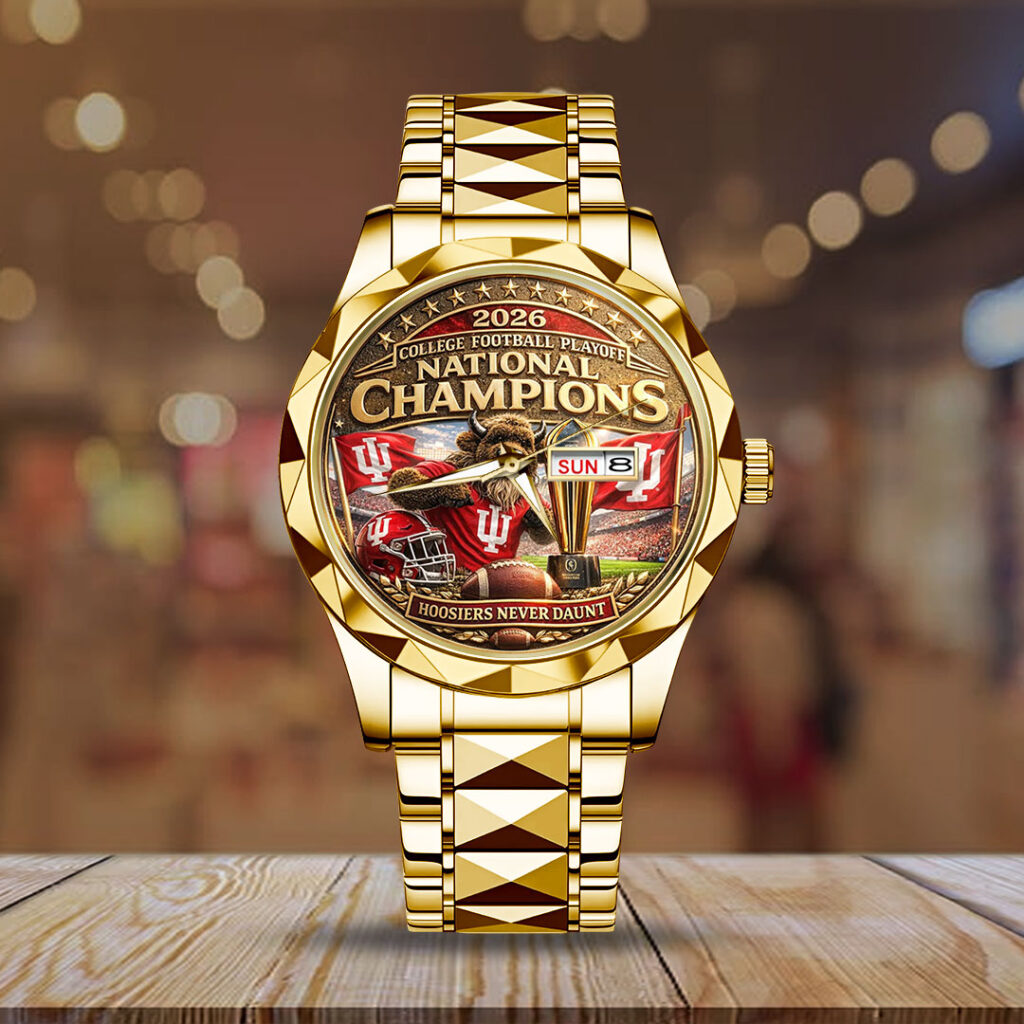 Indiana Hoosers Football 2025 Alloy Luxury Quartz Watch - TMTHU3379