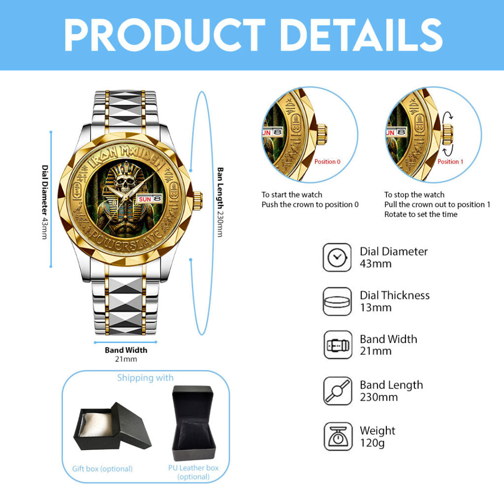 Iron Maiden Alloy Luxury Quartz Watch - HOATT19959