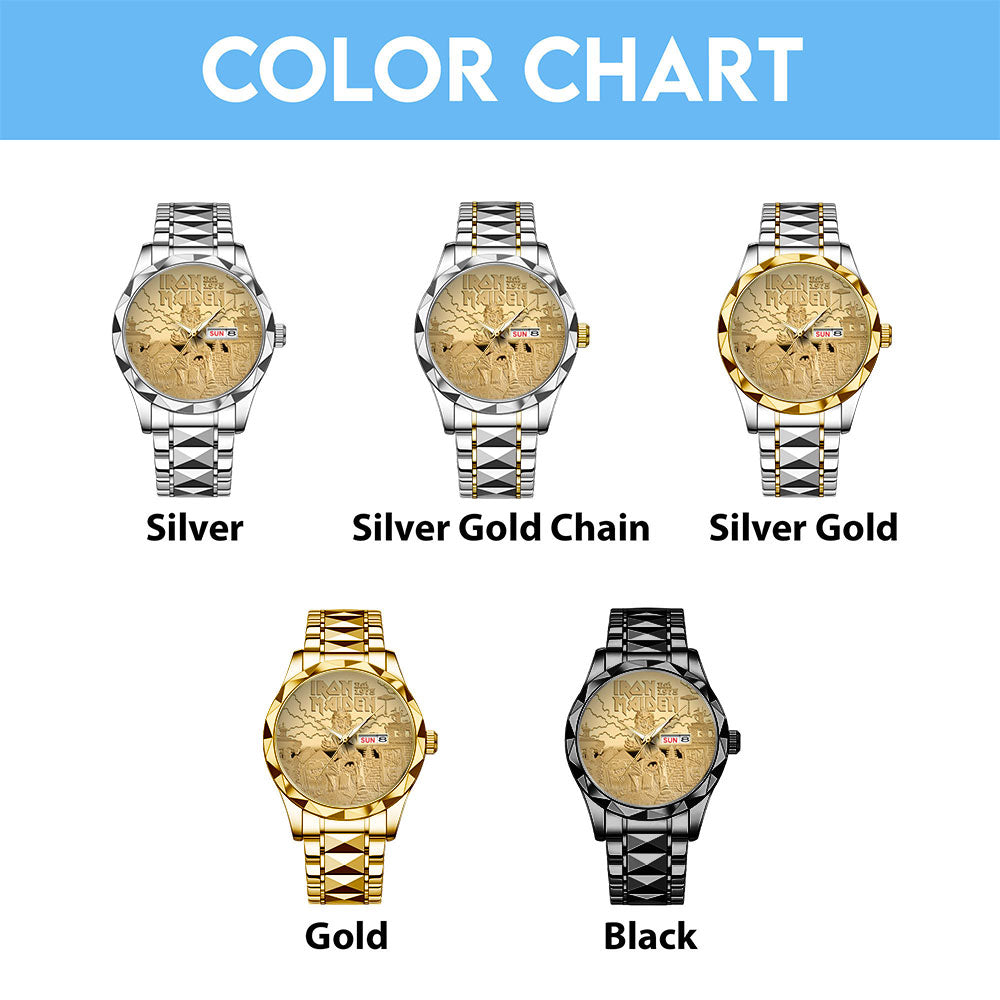 Iron Maiden Alloy Luxury Quartz Watch - TANTN 14334