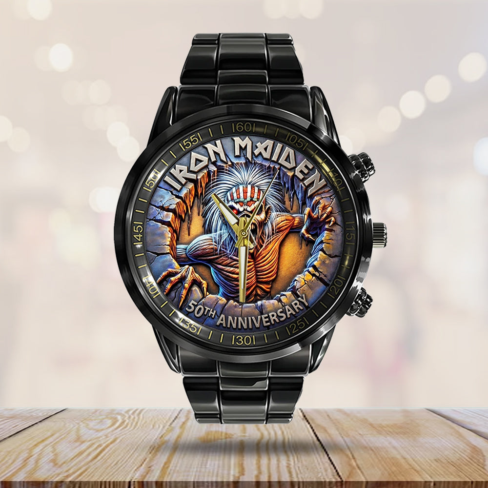 Iron Maiden Black Stainless Steel Watch - TMTHU4614