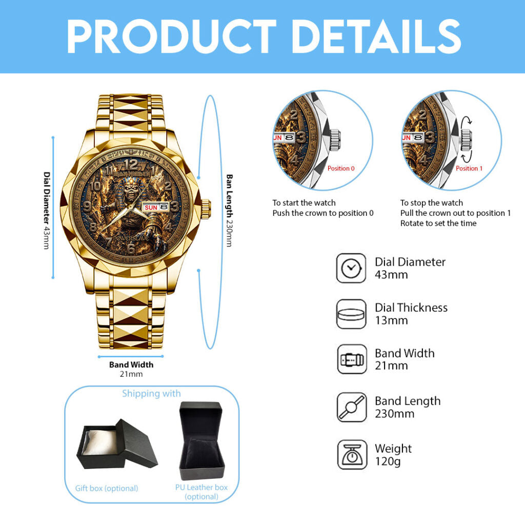 Iron Maiden Alloy Luxury Quartz Watch - TMTHU7904