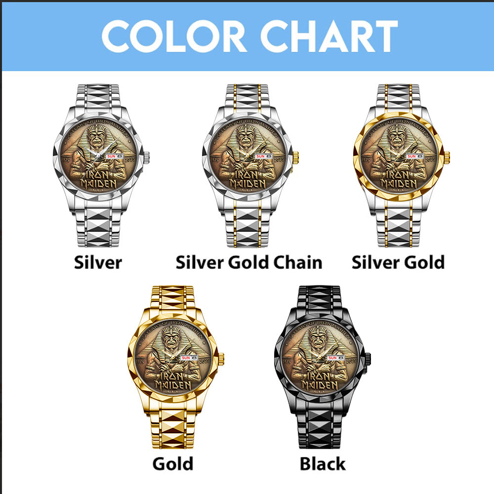 Iron Maiden Alloy Luxury Quartz Watch - TANTN 15093