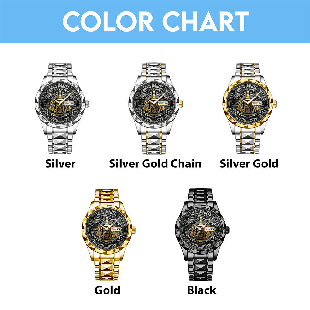 Jack Daniel's 160th Anniversary Alloy Luxury Quartz Watch - TANTN20700