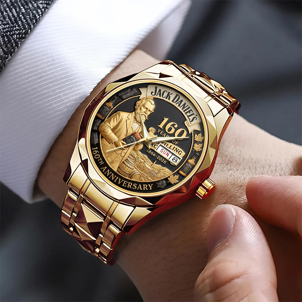 Jack Daniel's 160th Anniversary Alloy Luxury Quartz Watch - TANTN20696