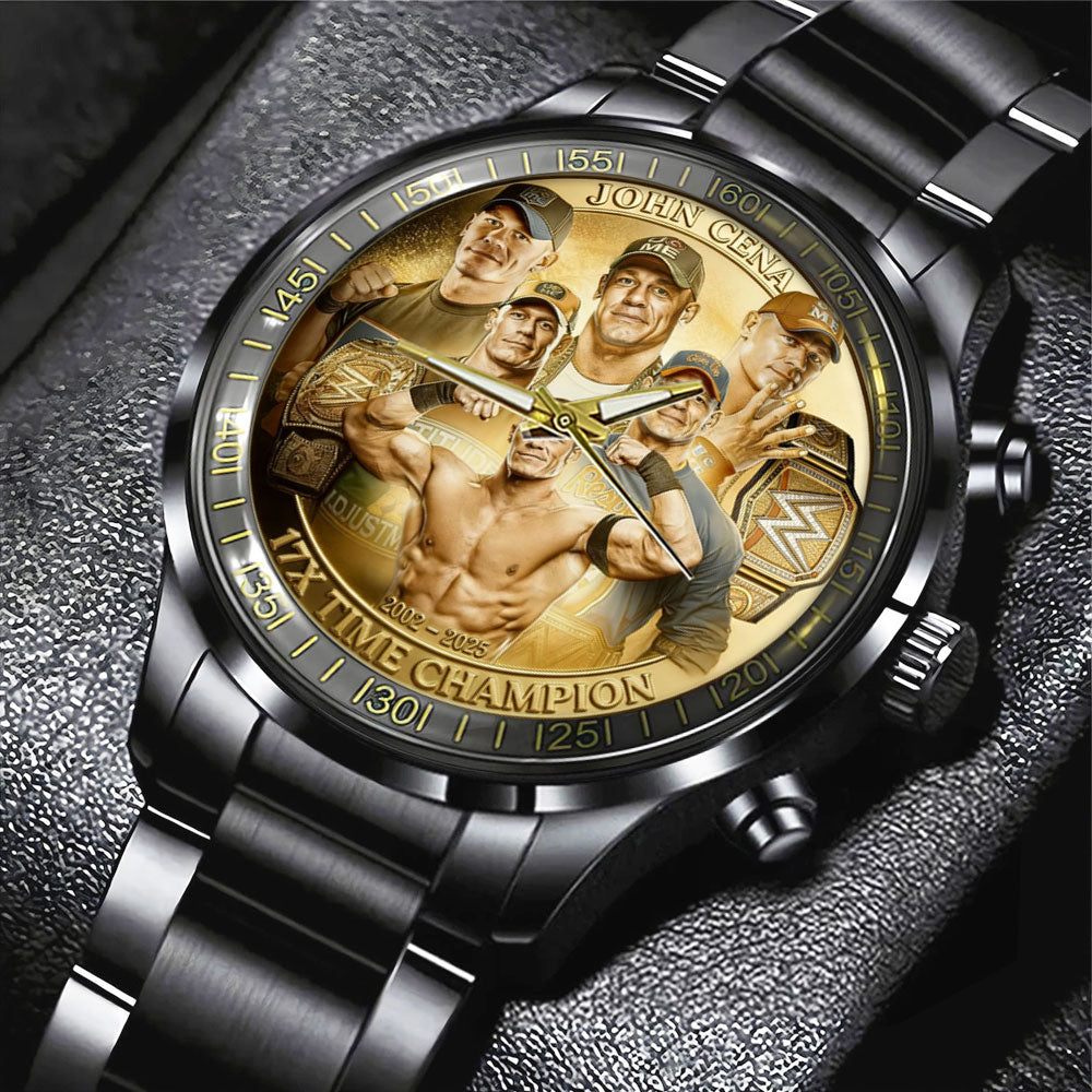 John Cena Black Stainless Steel Watch - TMTHU2862