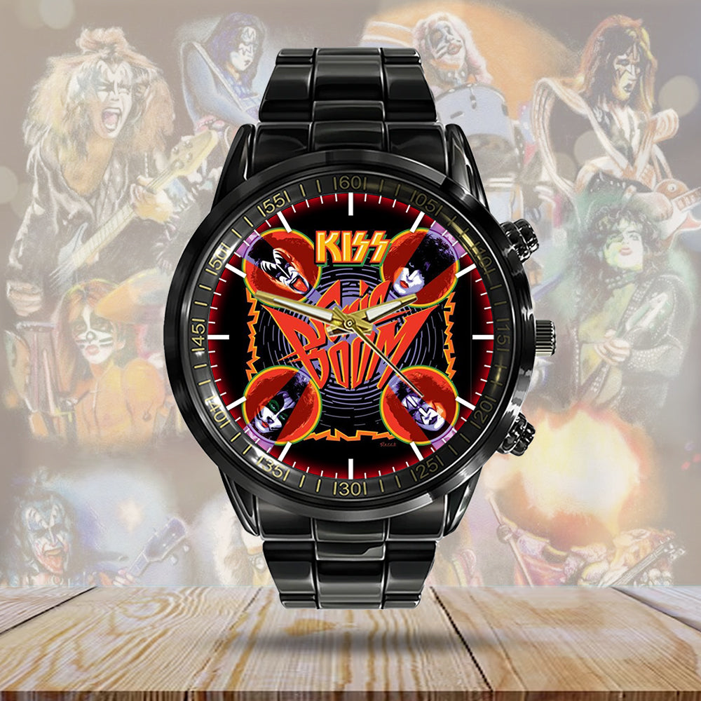 KISS Black Stainless Steel Watch - GNE 688
