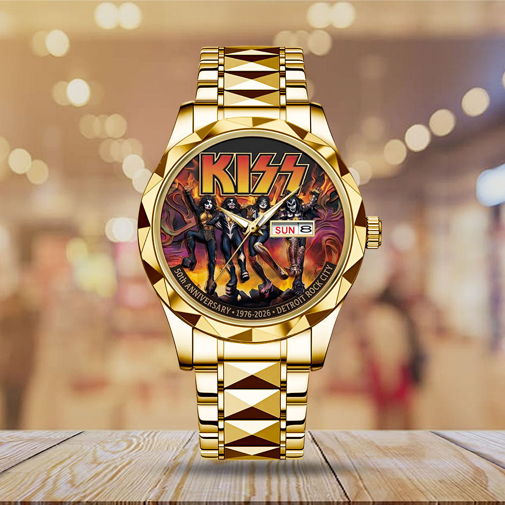 KISS Destroyer 50th Anniversary 2026 Alloy Luxury Quartz Watch - TMTHU5304