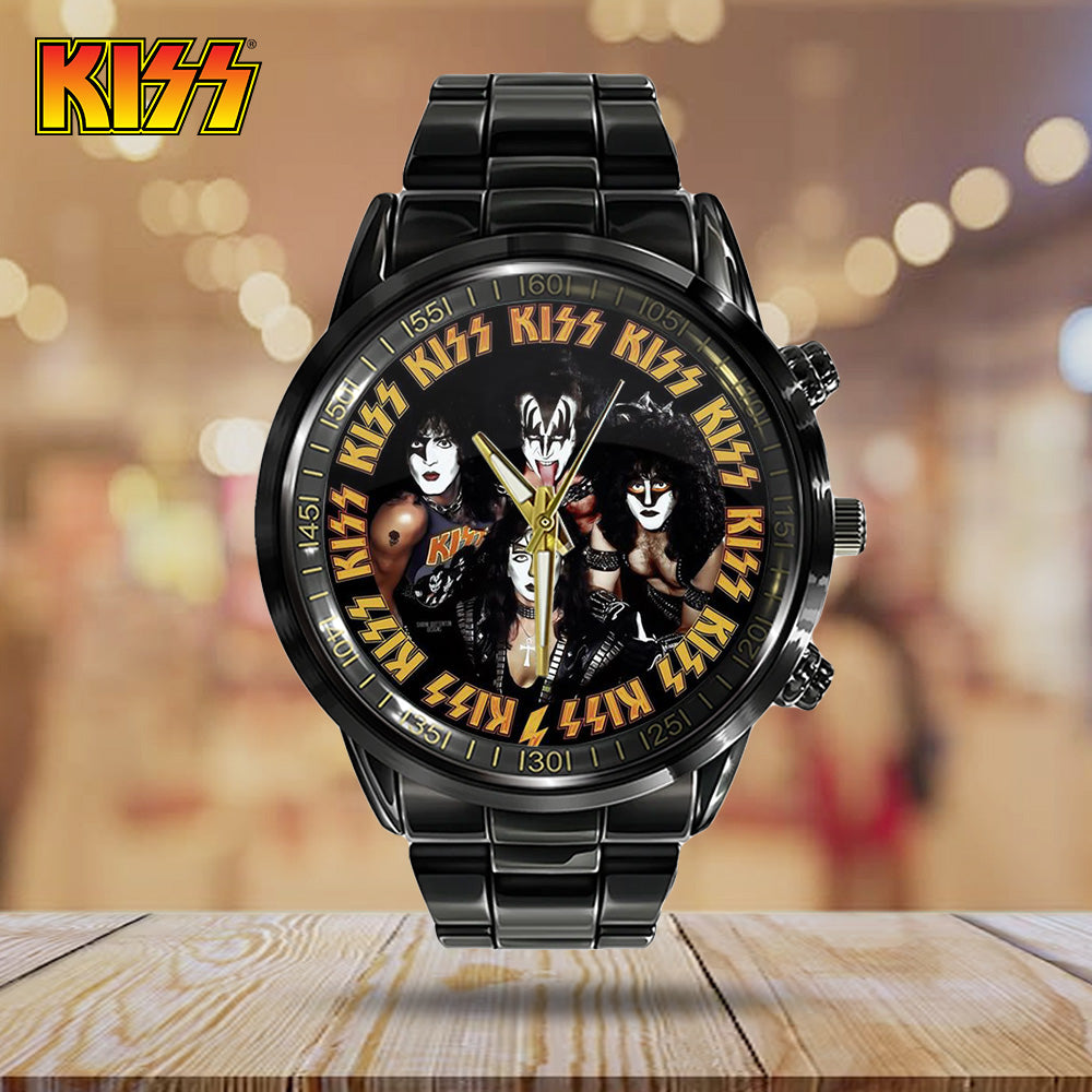 KISS Black Stainless Steel Watch - GNE 1604