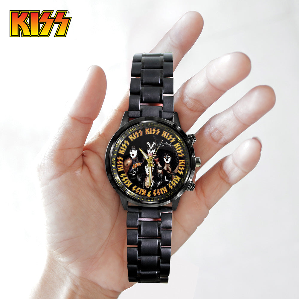 KISS Black Stainless Steel Watch - GNE 1604