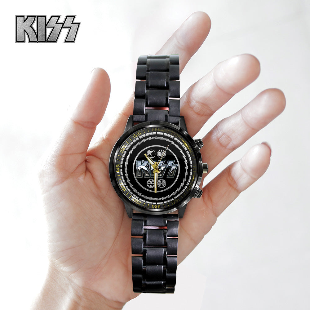 KISS Black Stainless Steel Watch - GNE 656