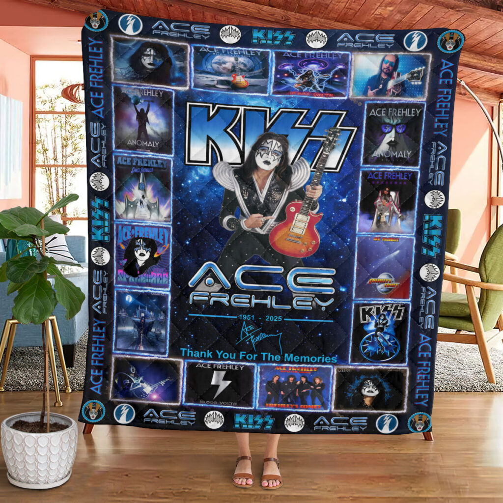 KISS x Ace Frehley Quilt Blanket - HOATT14065
