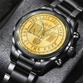 KISS Black Stainless Steel Watch - TANTN 6111