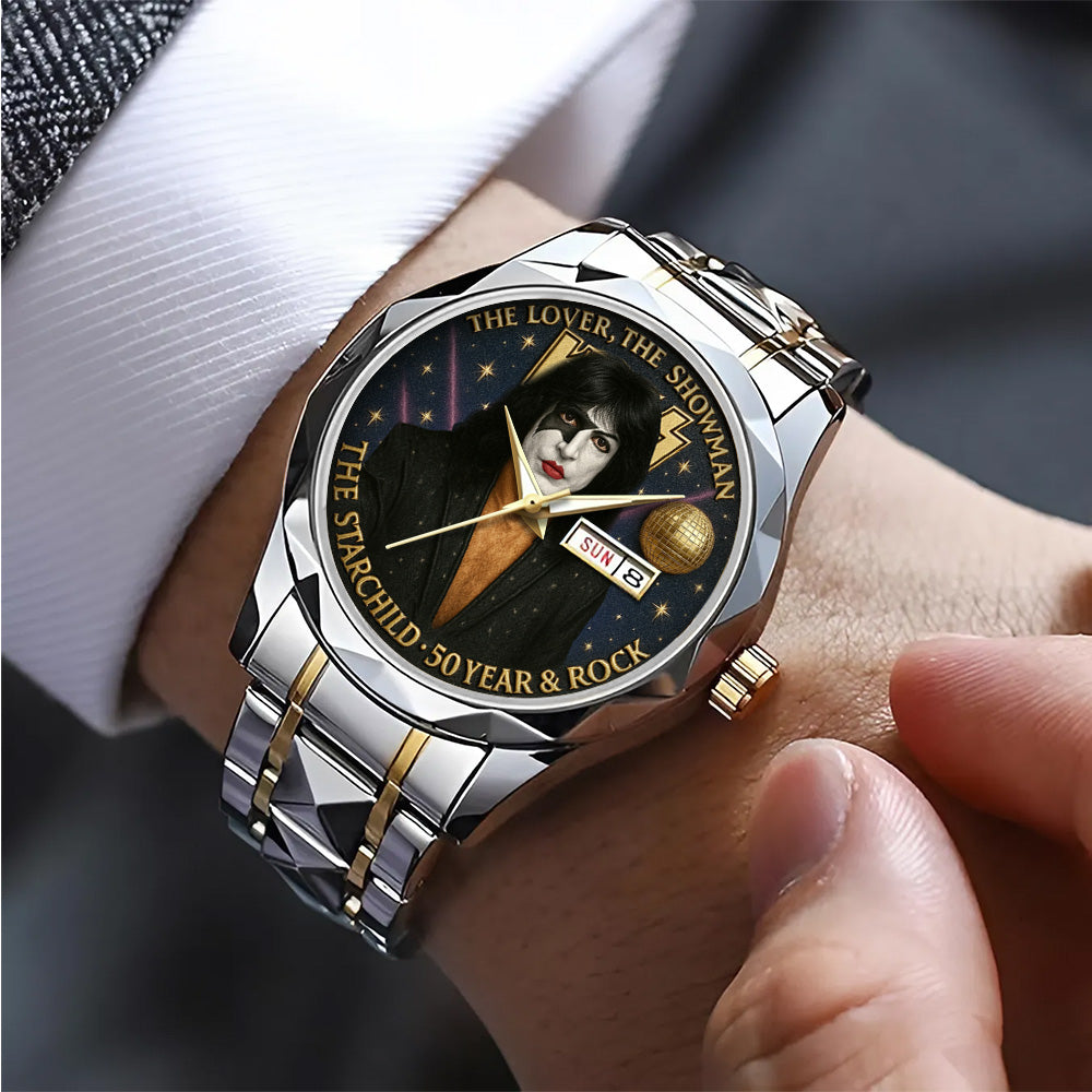 KISS x The Starchild Alloy Luxury Quartz Watch - TANTN 14944