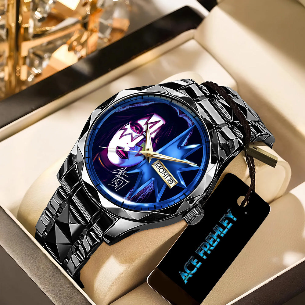 KISS x Ace Frehley Alloy Luxury Quartz Watch - GNE4540